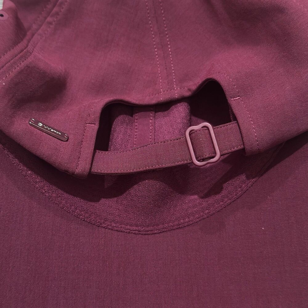 Lululemon Women’s Baller Hat Soft Wordmark Adjustable Baseball Cap Wine Logo - Picture 6 of 7